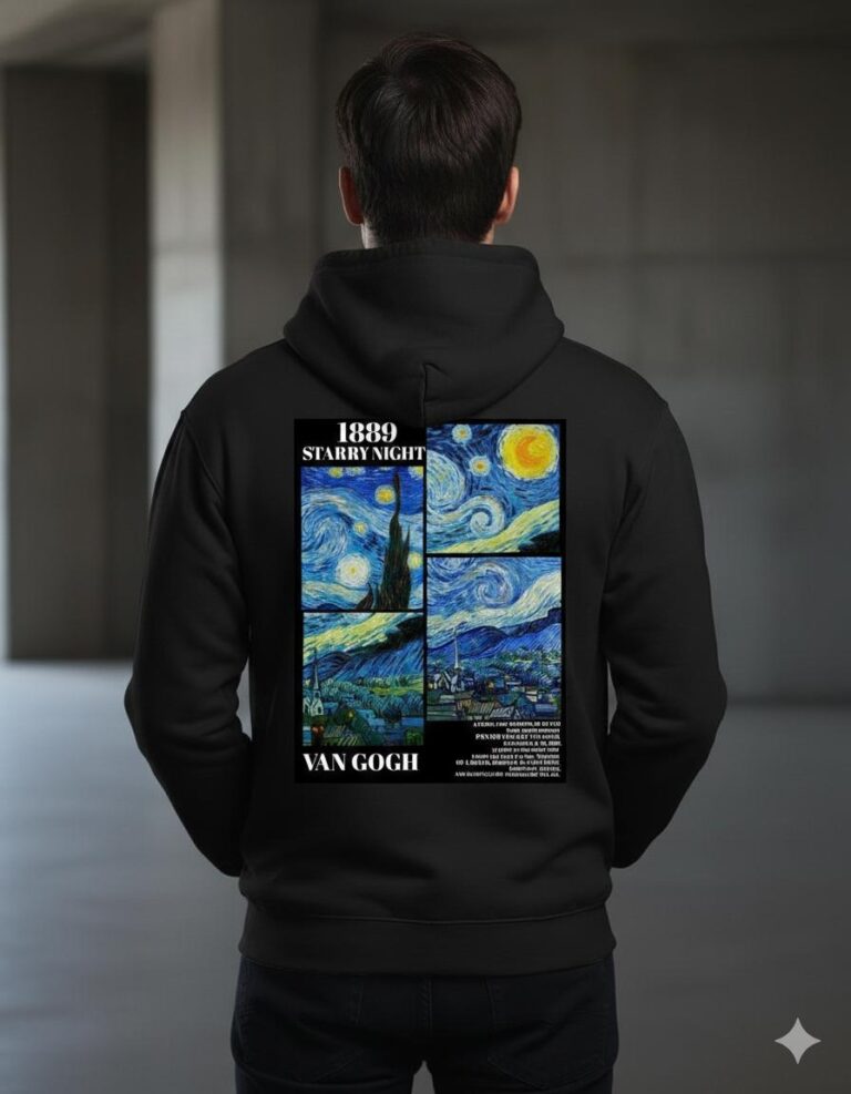 Saadhak Starry Night Hoodie – Black