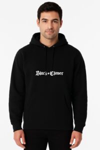 Saadhak Black Clover Hoodie – Black (Copy)