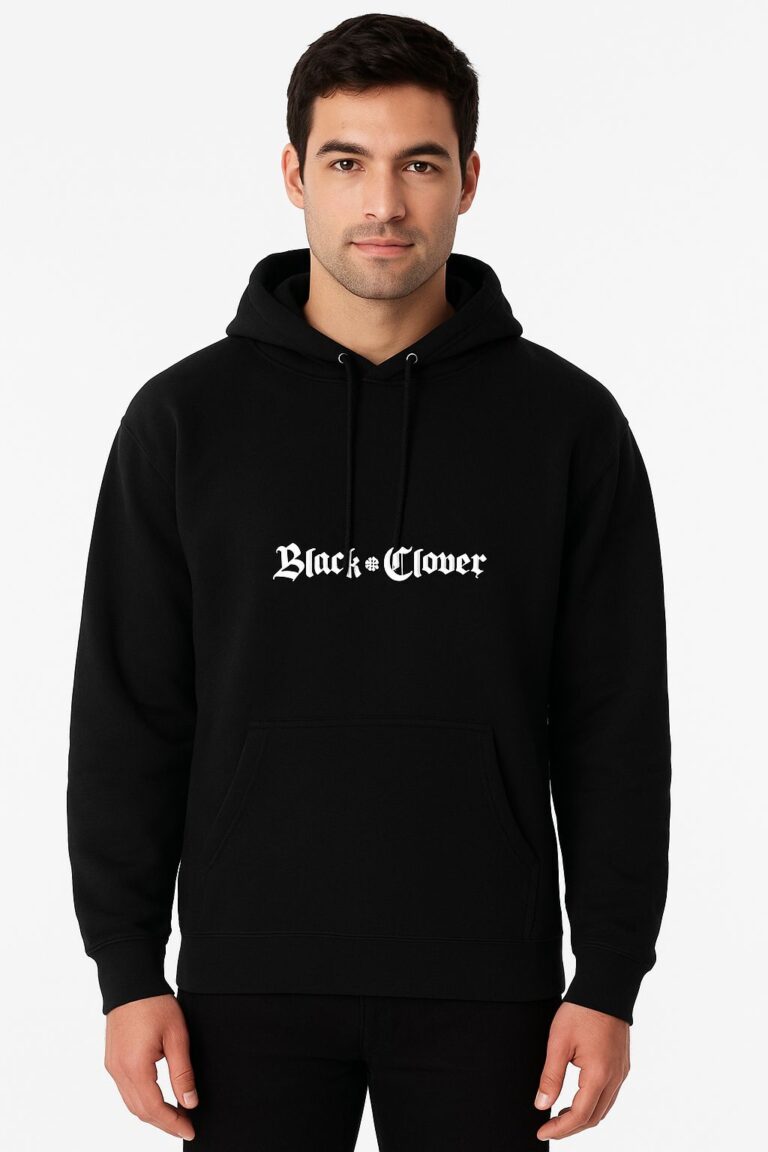 Saadhak Black Clover Hoodie – Black (Copy)